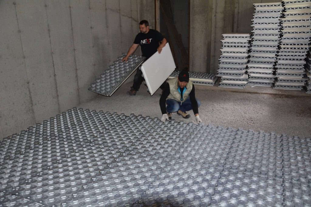 AmPex Heated Basement installed by Senergy Mechanical Inc.