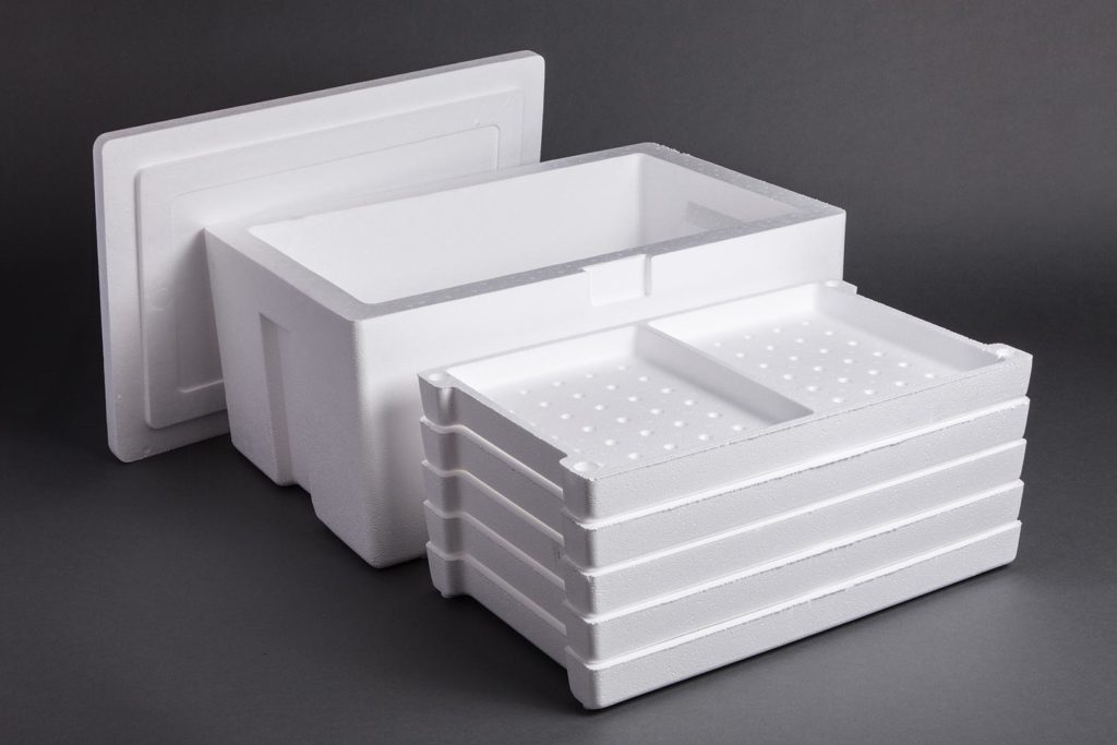 eps white foam packing box for