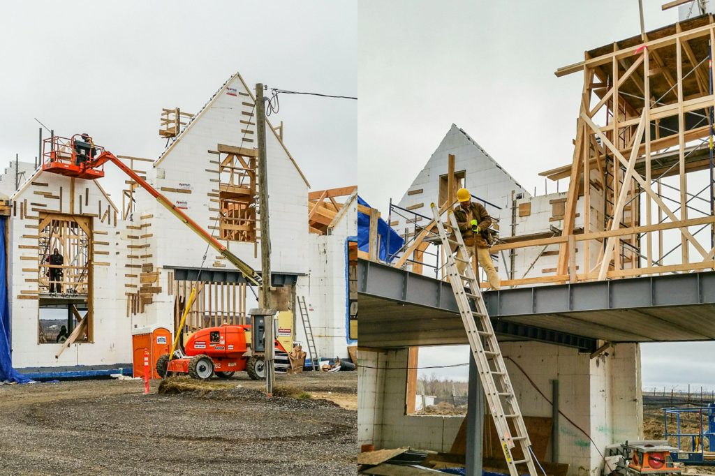 Adamo Estate Winery under construction