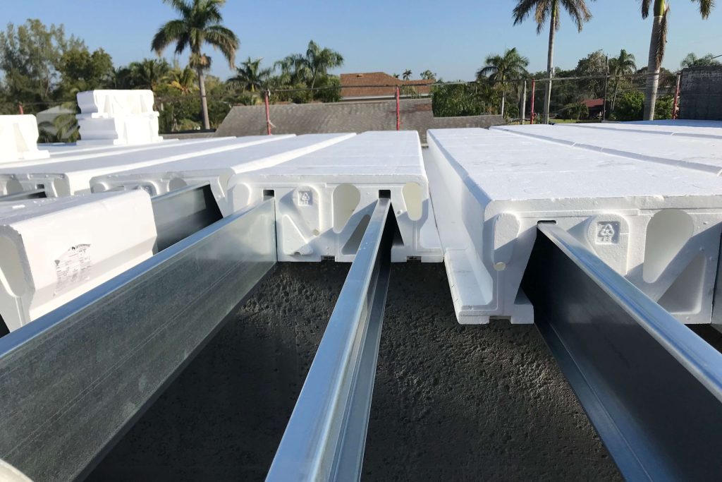 AmDeck Pro insulated concrete roof system installed on Florida home