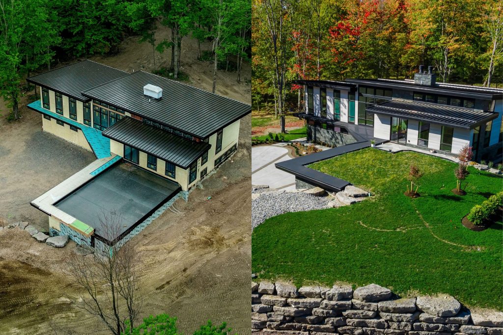 AmDeck Pro green roof on Miller Residence with Amvic™ ICF walls