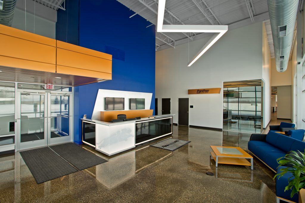 Lobby of the Panther Premium Logistics building