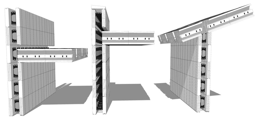 AmDeck offers flexible designs, including, flat, flat roof with parapet, sloped roof with overhang